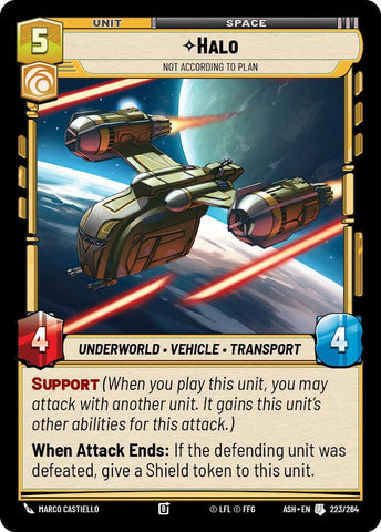 Halo - Not According to Plan (Ashes of the Empire)(ASH-223/264)(U)