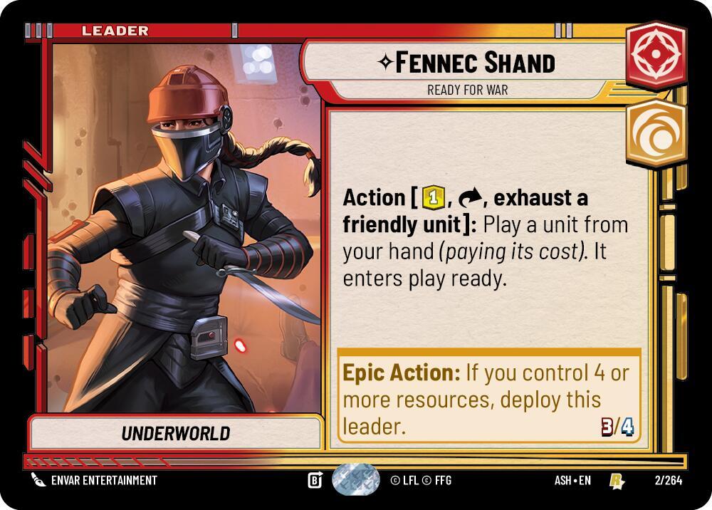 Fennec Shand - Ready for War (Ashes of the Empire)(ASH-2/264)(R)