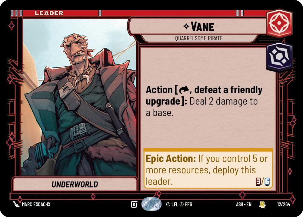 Vane - Quarrelsome Pirate (Ashes of the Empire)(ASH-12/264)(R)