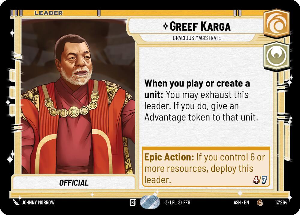 Greef Karga - Gracious Magistrate (Ashes of the Empire)(ASH-17/264)(C)