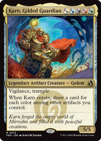 Karn, Gilded Guardian (Reality Fracture)(FRA-272)(R)