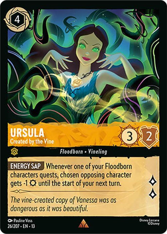 Ursula - Created by the Vine (Cold Foil) (Attack of the Vine!)(13-26/204)(R)