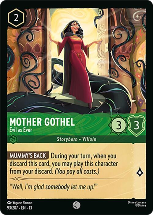 Mother Gothel - Evil as Ever (Cold Foil) (Attack of the Vine!)(13-93/204)(C)