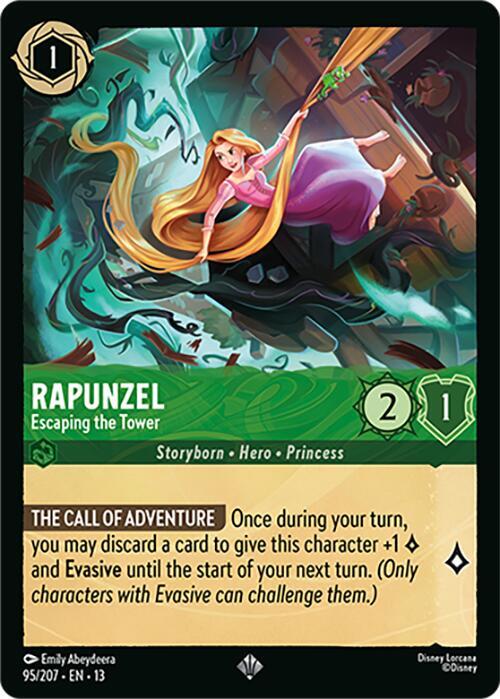 Rapunzel - Escaping the Tower (Attack of the Vine!)(13-95/204)(SR)