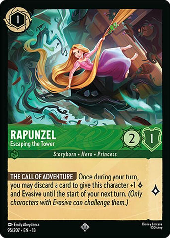 Rapunzel - Escaping the Tower (Attack of the Vine!)(13-95/204)(SR)