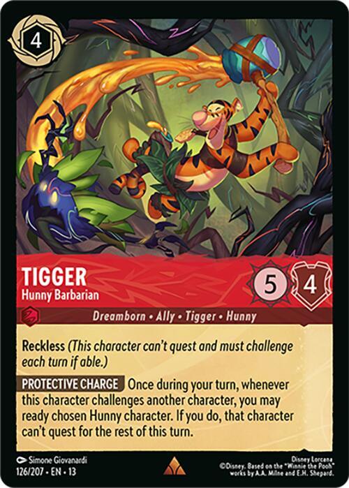 Tigger - Hunny Barbarian (Attack of the Vine!)(13-126/204)(R)