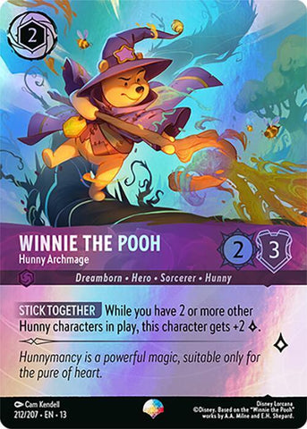 Winnie the Pooh - Hunny Archmage (Epic) (Holofoil) (Attack of the Vine!)(13-212/204)(EP)