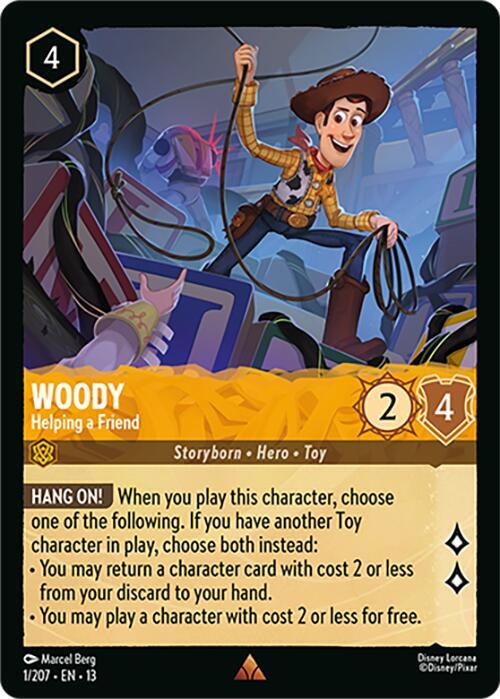 Woody - Helping a Friend (Cold Foil) (Attack of the Vine!)(13-1/204)(R)