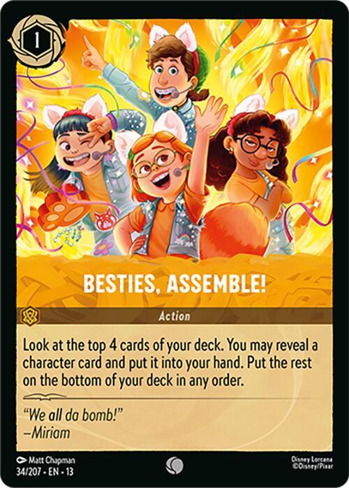 Besties, Assemble! (Cold Foil) (Attack of the Vine!)(13-34/204)(C)