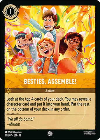 Besties, Assemble! (Cold Foil) (Attack of the Vine!)(13-34/204)(C)