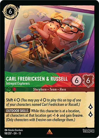 Carl Fredricksen & Russell - Intrepid Explorers (Cold Foil) (Attack of the Vine!)(13-98/204)(R)