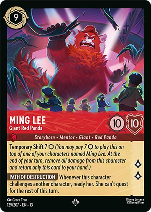 Ming Lee - Giant Red Panda (Cold Foil) (Attack of the Vine!)(13-129/204)(SR)