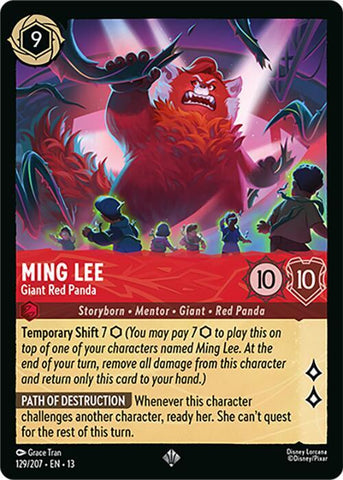 Ming Lee - Giant Red Panda (Attack of the Vine!)(13-129/204)(SR)