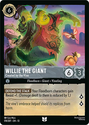 Willie the Giant - Created by the Vine (Cold Foil) (Attack of the Vine!)(13-178/204)(UN)