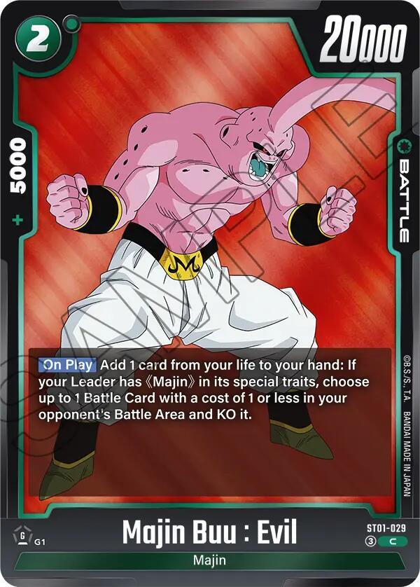 Majin Buu : Evil [029] [Foil] (ST01-029)(C)
