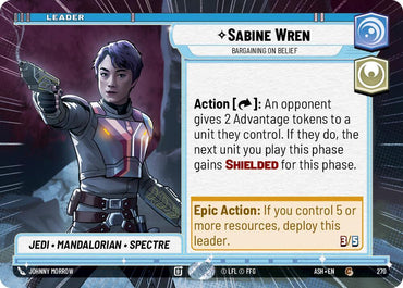 Sabine Wren - Bargaining on Belief (Hyperspace) (Ashes of the Empire)(ASH-270)(C)