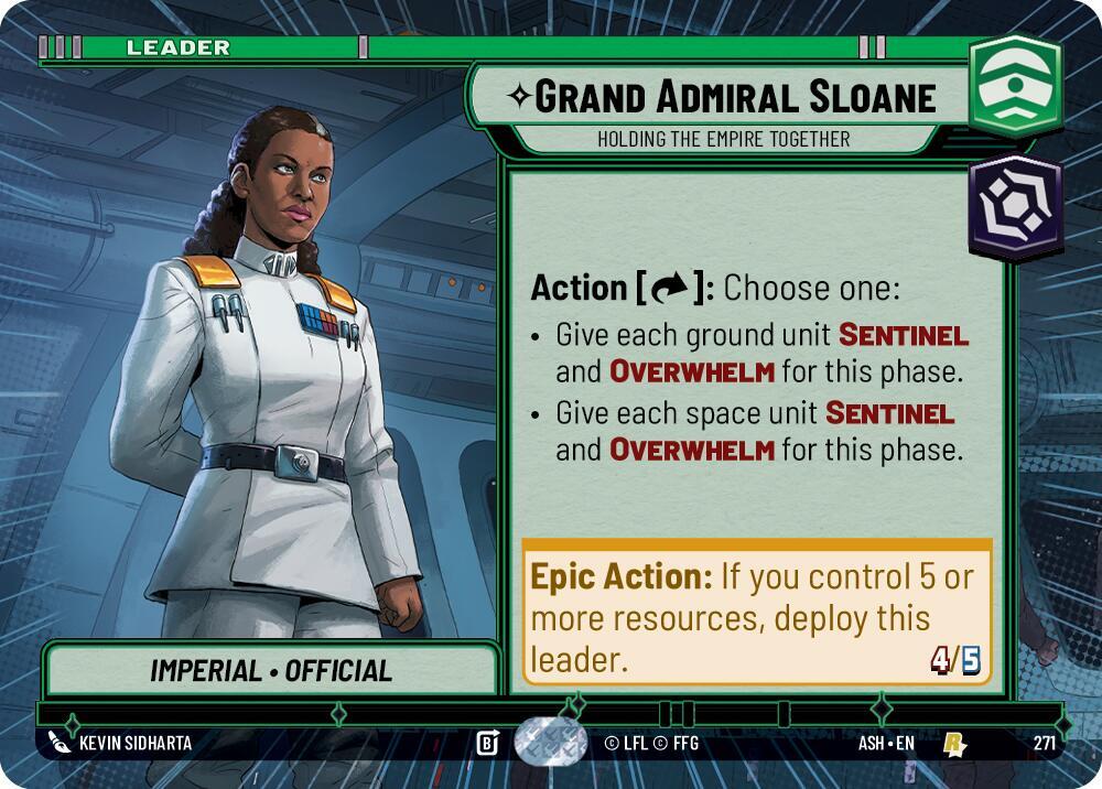 Grand Admiral Sloane - Holding the Empire Together (Hyperspace) (Ashes of the Empire)(ASH-271)(R)