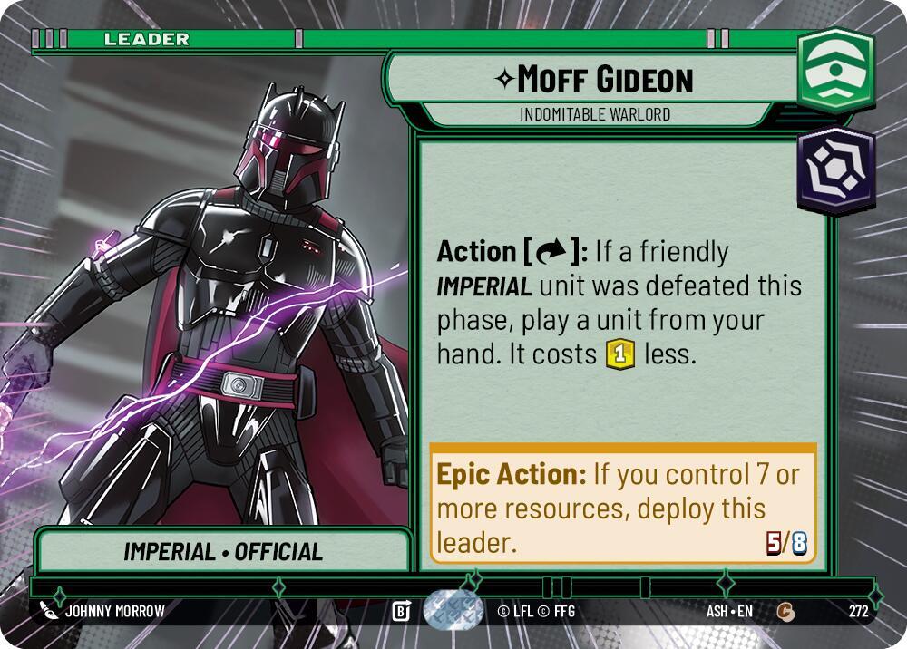 Moff Gideon - Indomitable Warlord (Hyperspace) (Ashes of the Empire)(ASH-272)(C)