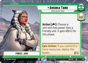 Ahsoka Tano - Trust in the Force (Hyperspace) (Ashes of the Empire)(ASH-273)(C)