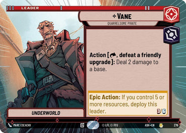 Vane - Quarrelsome Pirate (Hyperspace) (Ashes of the Empire)(ASH-276)(R)