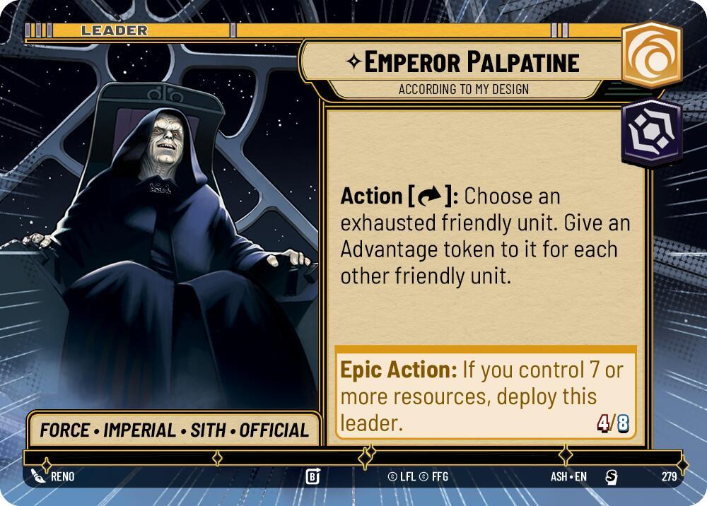 Emperor Palpatine - According to My Design (Hyperspace) (Ashes of the Empire)(ASH-279)(S)