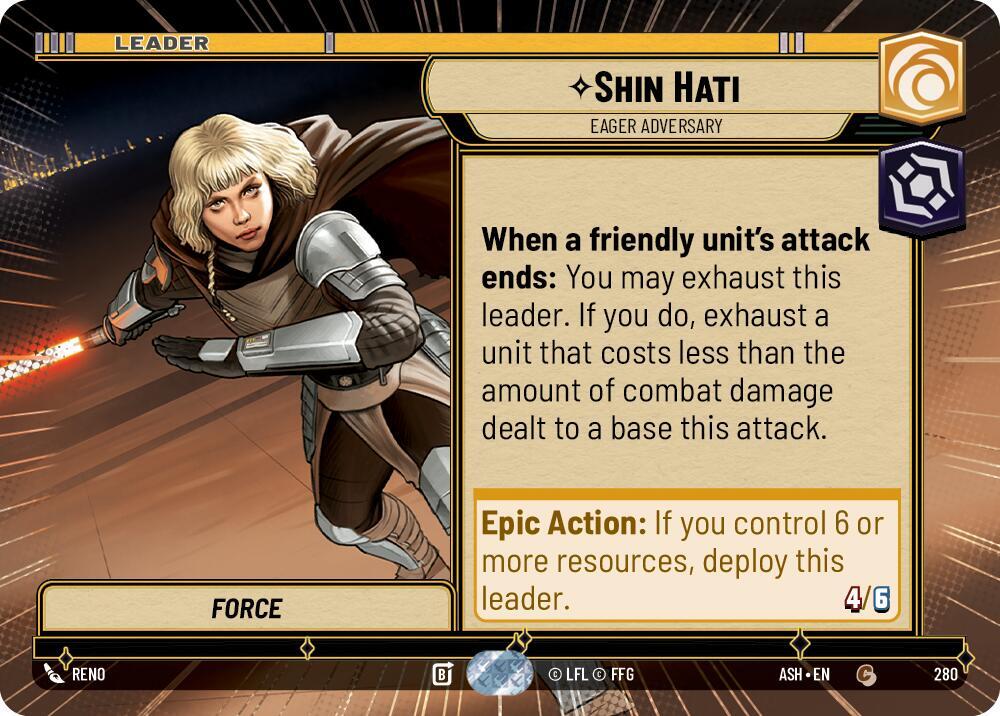Shin Hati - Eager Adversary (Hyperspace) (Ashes of the Empire)(ASH-280)(C)