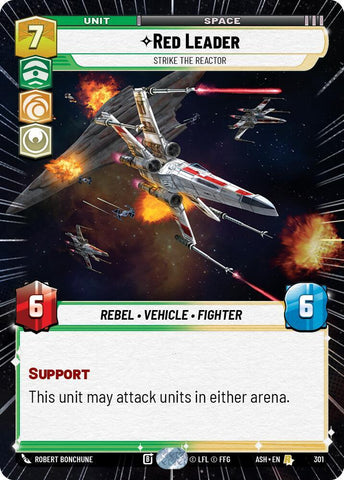 Red Leader - Strike the Reactor (Hyperspace) (Ashes of the Empire)(ASH-301)(R)