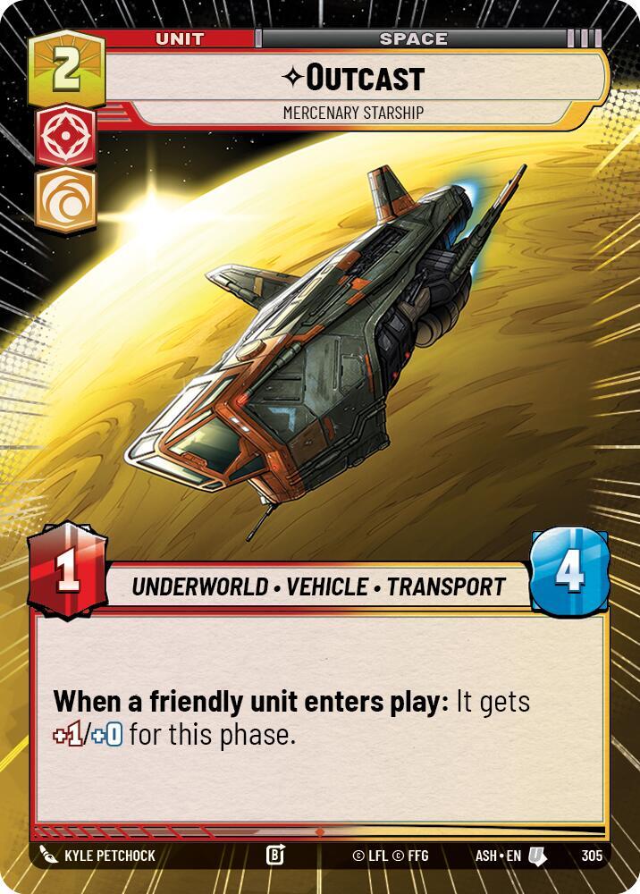 Outcast - Mercenary Starship (Hyperspace) (Ashes of the Empire)(ASH-305)(U)