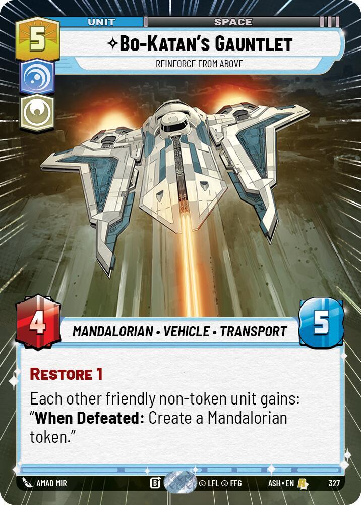 Bo-Katan's Gauntlet - Reinforce from Above (Hyperspace) (Ashes of the Empire)(ASH-327)(R)