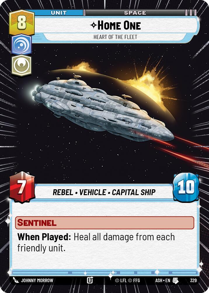 Home One - Heart of the Fleet (Hyperspace) (Ashes of the Empire)(ASH-329)(U)