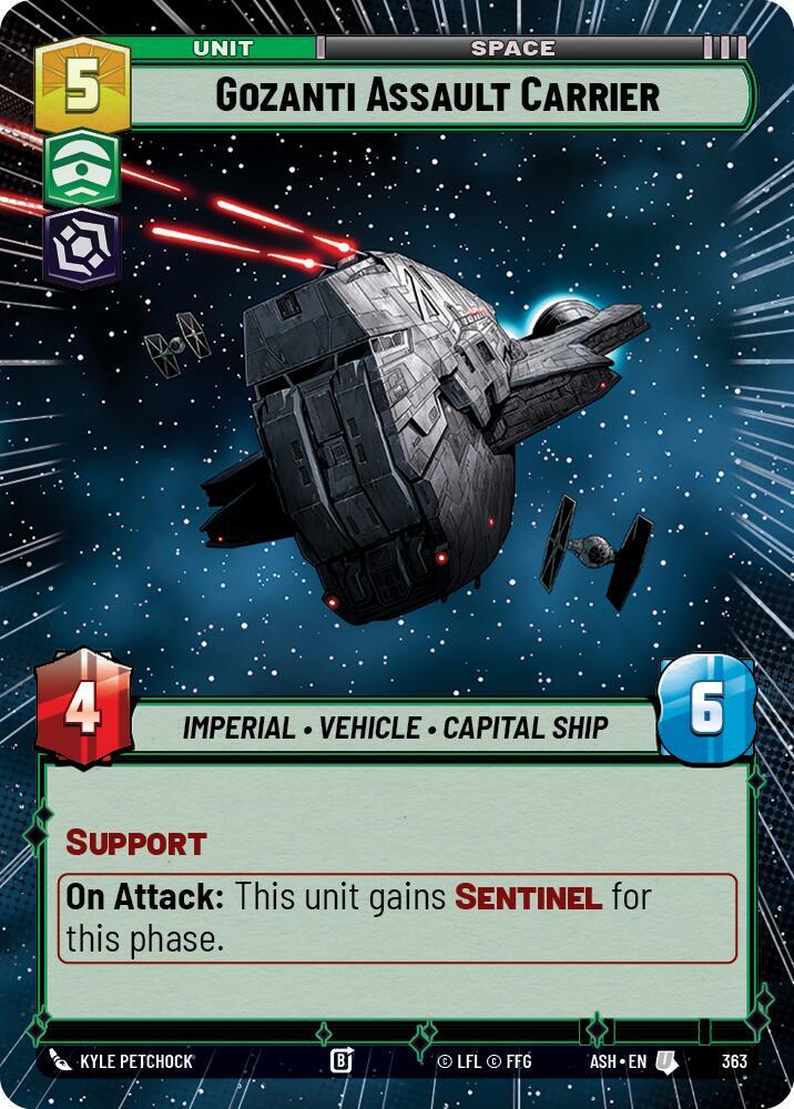 Gozanti Assault Carrier (Hyperspace) (Ashes of the Empire)(ASH-363)(U)