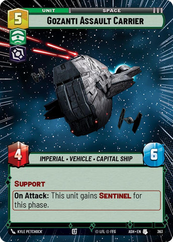 Gozanti Assault Carrier (Hyperspace) (Ashes of the Empire)(ASH-363)(U)