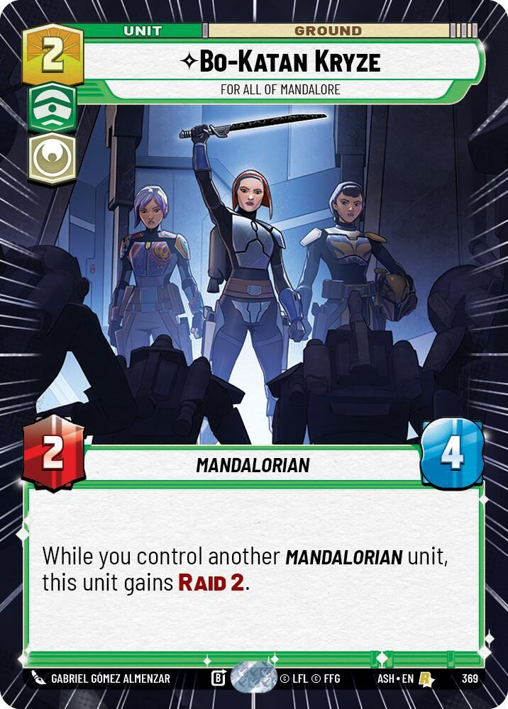 Bo-Katan Kryze - For All of Mandalore (Hyperspace) (Ashes of the Empire)(ASH-369)(R)