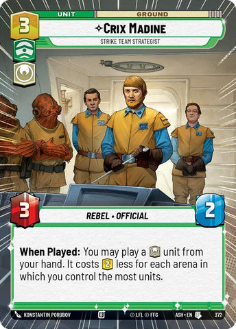 Crix Madine - Strike Team Strategist (Hyperspace) (Ashes of the Empire)(ASH-372)(U)
