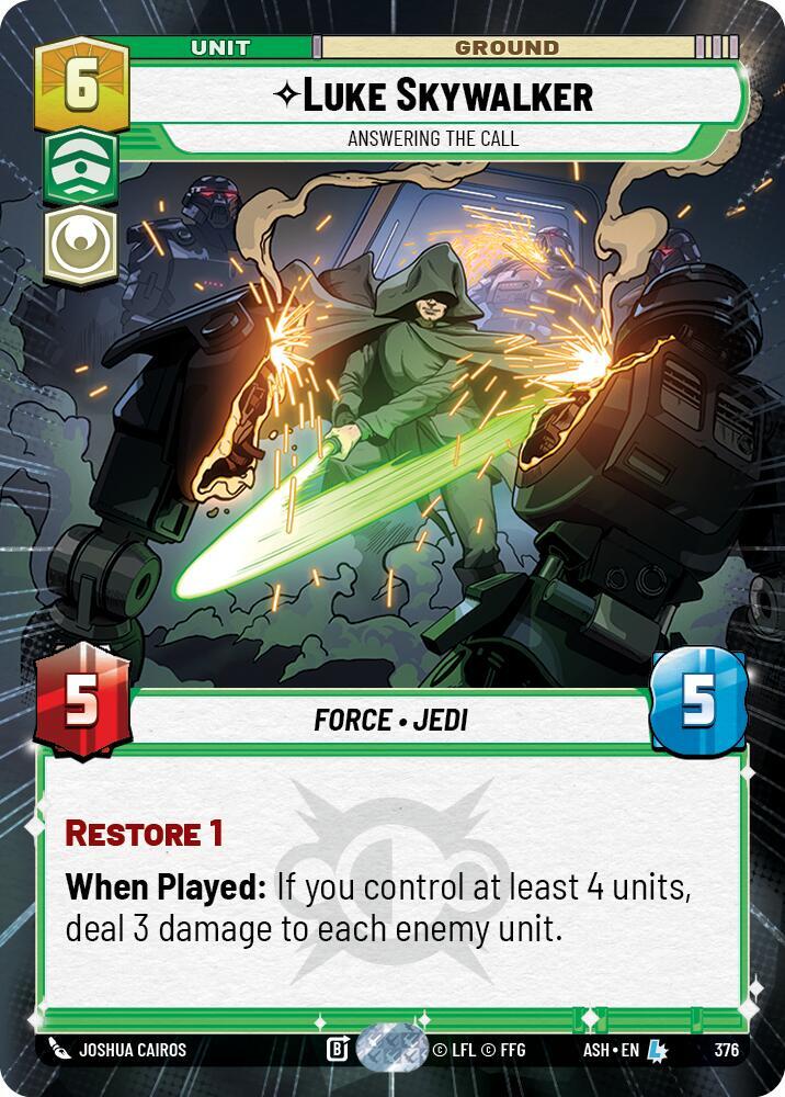 Luke Skywalker - Answering the Call (Hyperspace) (Ashes of the Empire)(ASH-376)(L)