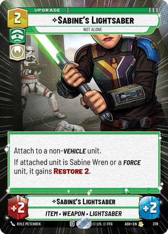 Sabine's Lightsaber - Not Alone (Hyperspace) (Ashes of the Empire)(ASH-378)(R)
