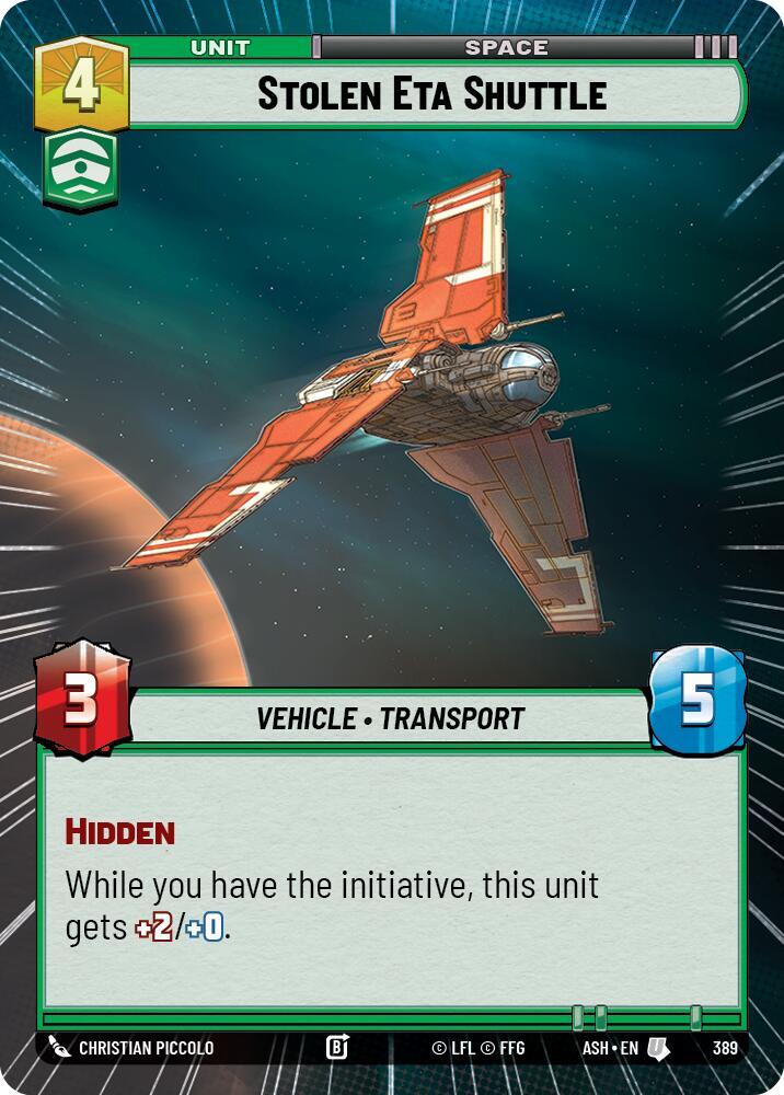 Stolen Eta Shuttle (Hyperspace) (Ashes of the Empire)(ASH-389)(U)