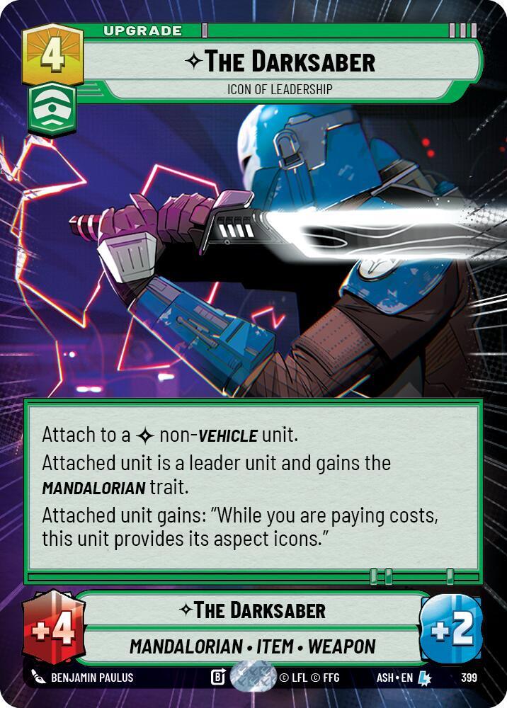 The Darksaber - Icon of Leadership (Hyperspace) (Ashes of the Empire)(ASH-399)(L)