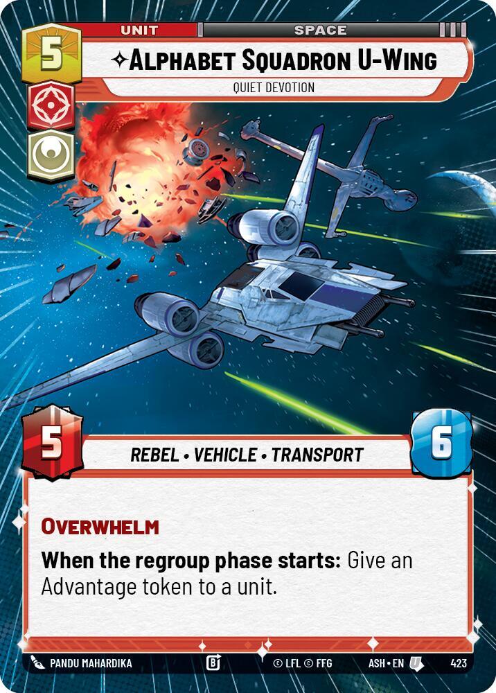 Alphabet Squadron U-Wing - Quiet Devotion (Hyperspace) (Ashes of the Empire)(ASH-423)(U)