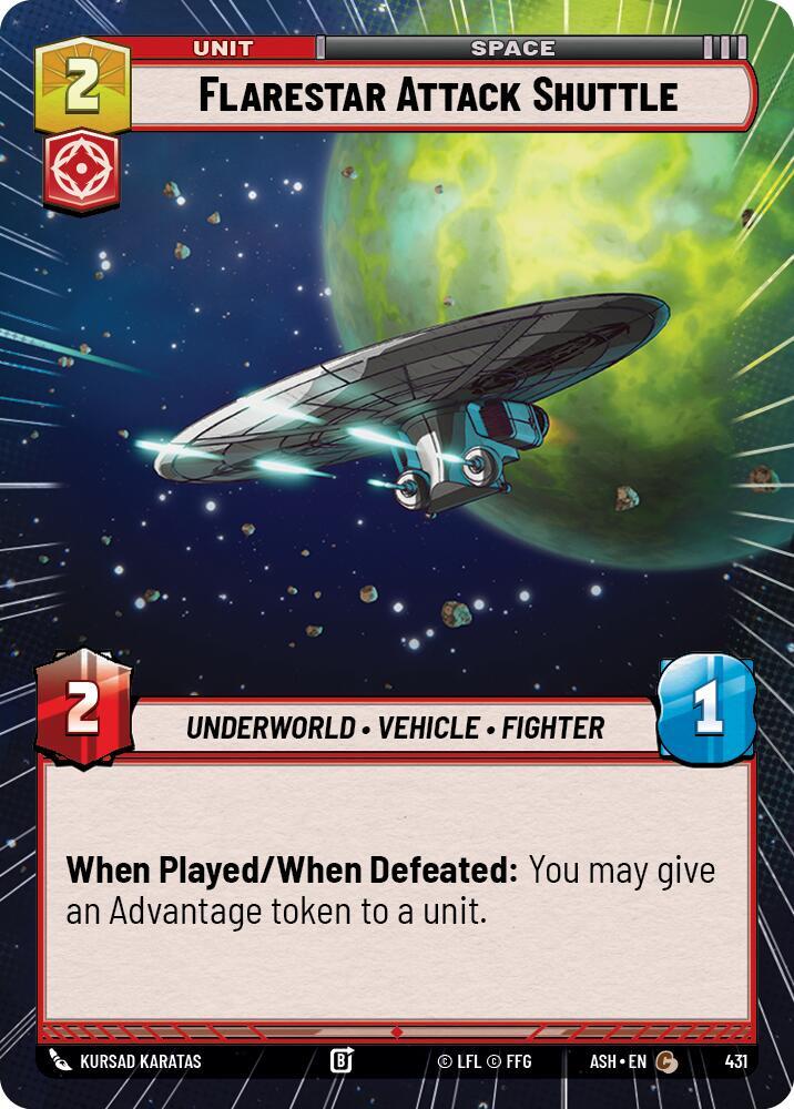 Flarestar Attack Shuttle (Hyperspace) (Ashes of the Empire)(ASH-431)(C)