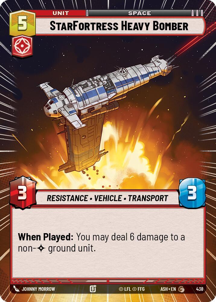 StarFortress Heavy Bomber (Hyperspace) (Ashes of the Empire)(ASH-438)(C)