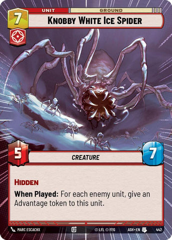 Knobby White Ice Spider (Hyperspace) (Ashes of the Empire)(ASH-442)(U)