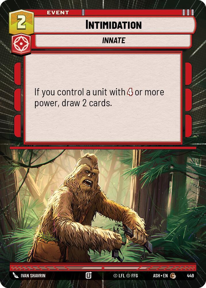 Intimidation (Hyperspace) (Ashes of the Empire)(ASH-449)(C)