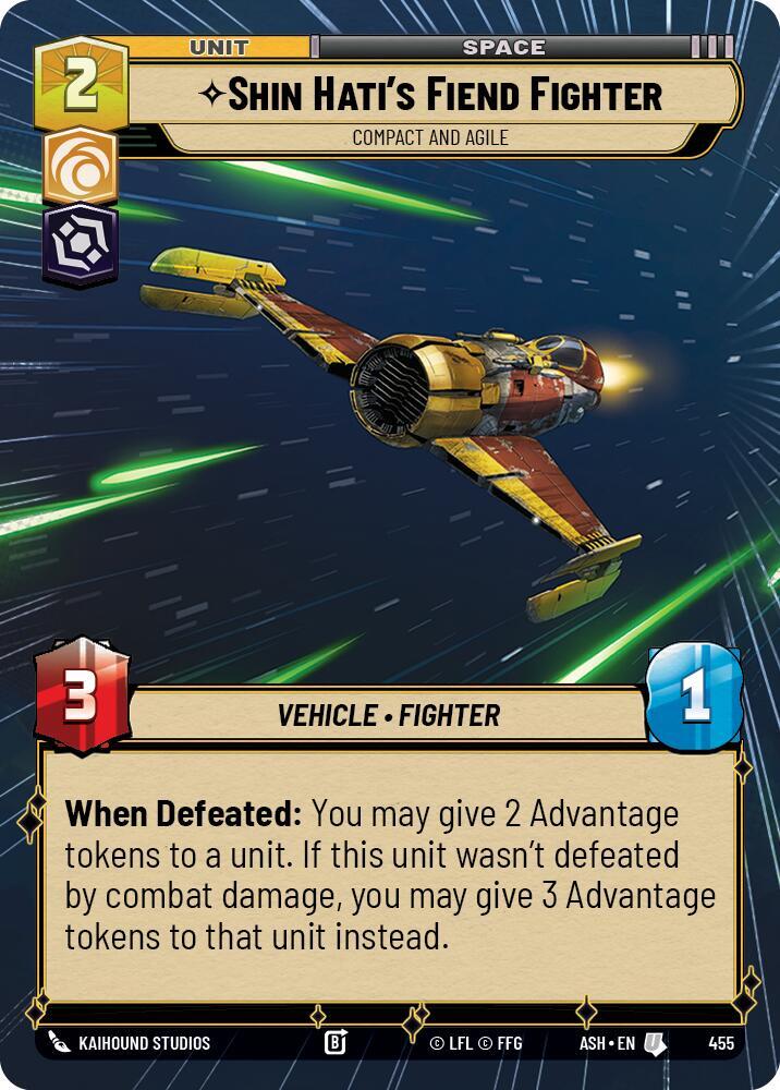 Shin Hati's Fiend Fighter - Compact and Agile (Hyperspace) (Ashes of the Empire)(ASH-455)(U)