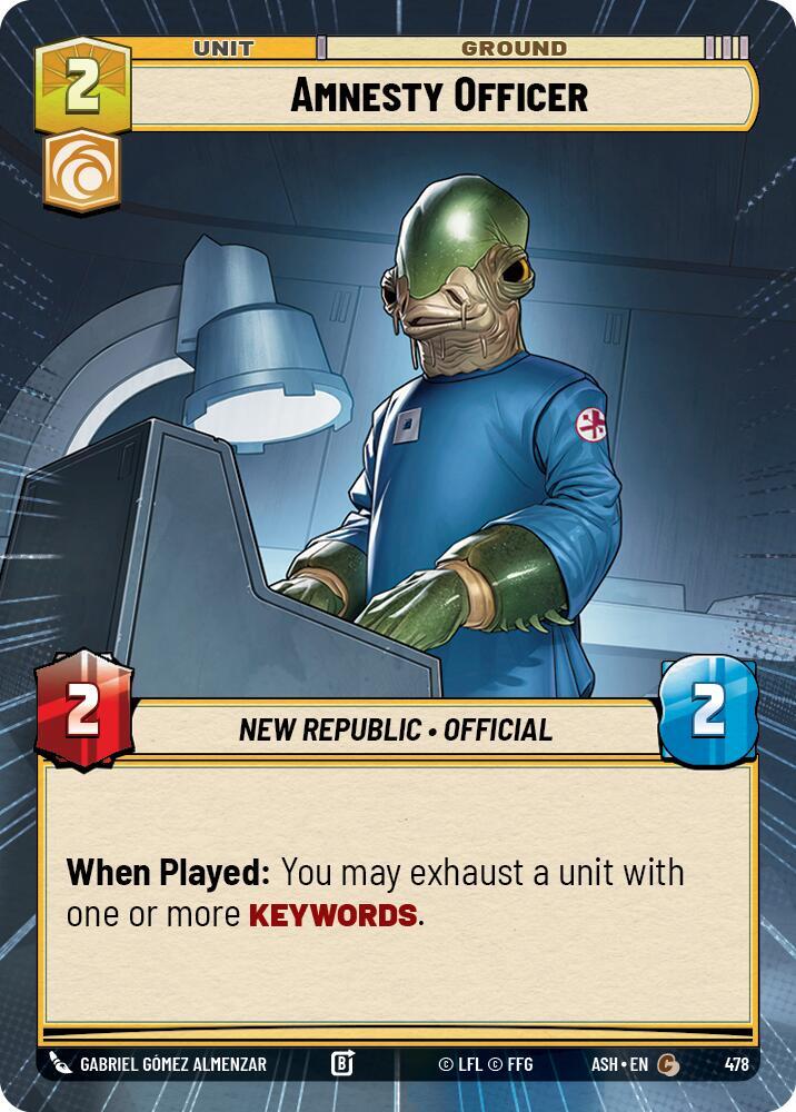 Amnesty Officer (Hyperspace) (Ashes of the Empire)(ASH-478)(C)