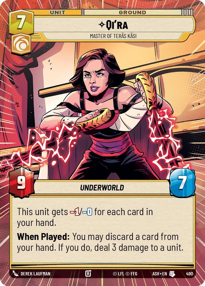 Qi'ra - Master of Teras Kasi (Hyperspace) (Ashes of the Empire)(ASH-490)(U)
