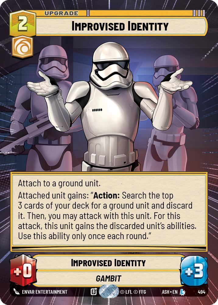 Improvised Identity (Hyperspace) (Ashes of the Empire)(ASH-494)(L)
