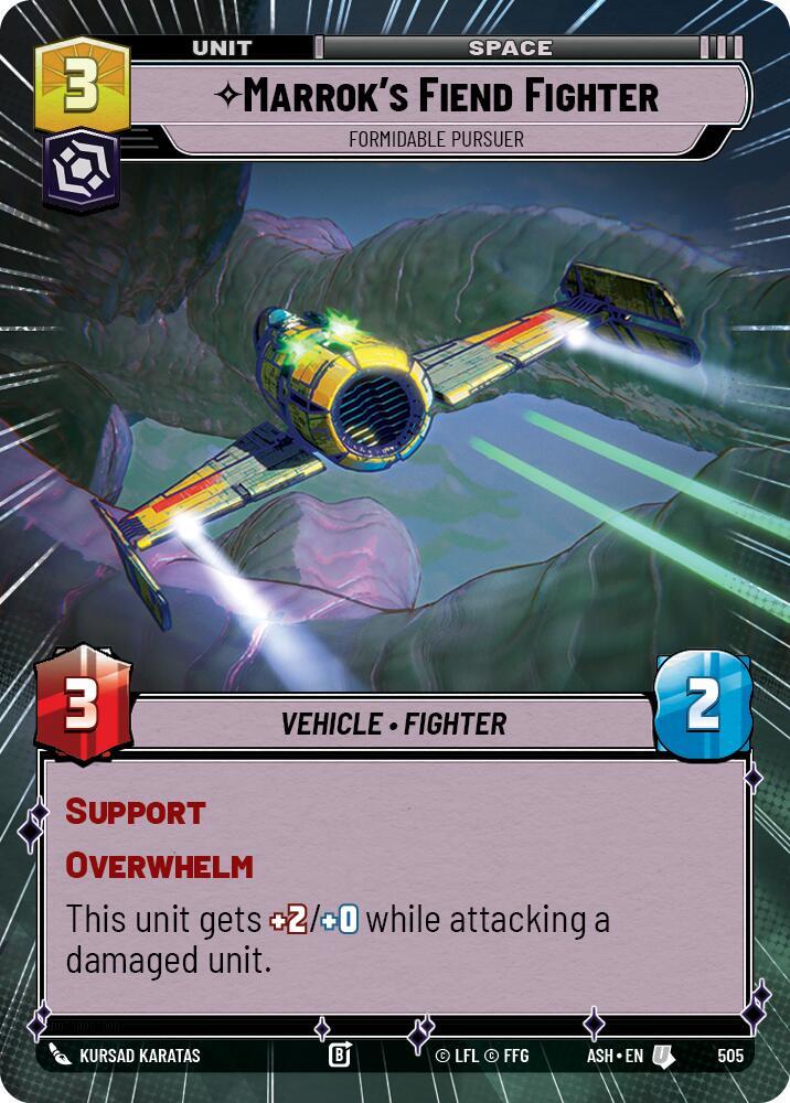 Marrok's Fiend Fighter - Formidable Pursuer (Hyperspace) (Ashes of the Empire)(ASH-505)(U)