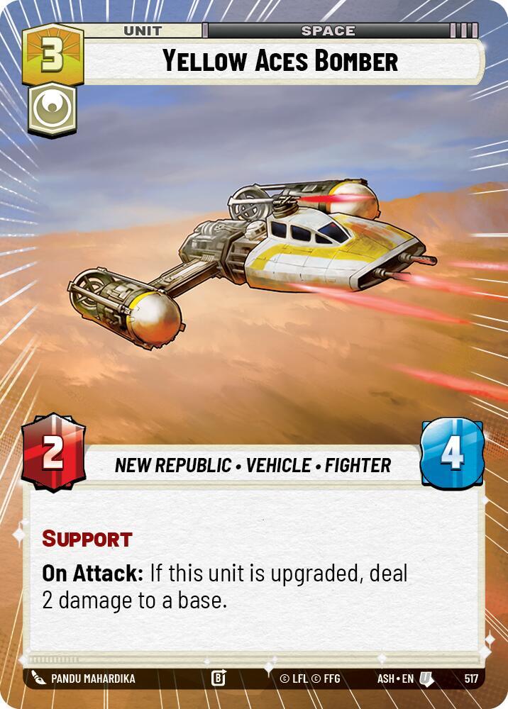 Yellow Aces Bomber (Hyperspace) (Ashes of the Empire)(ASH-517)(U)