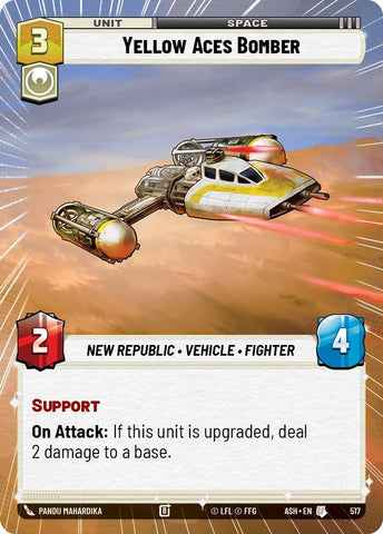 Yellow Aces Bomber (Hyperspace) (Ashes of the Empire)(ASH-517)(U)